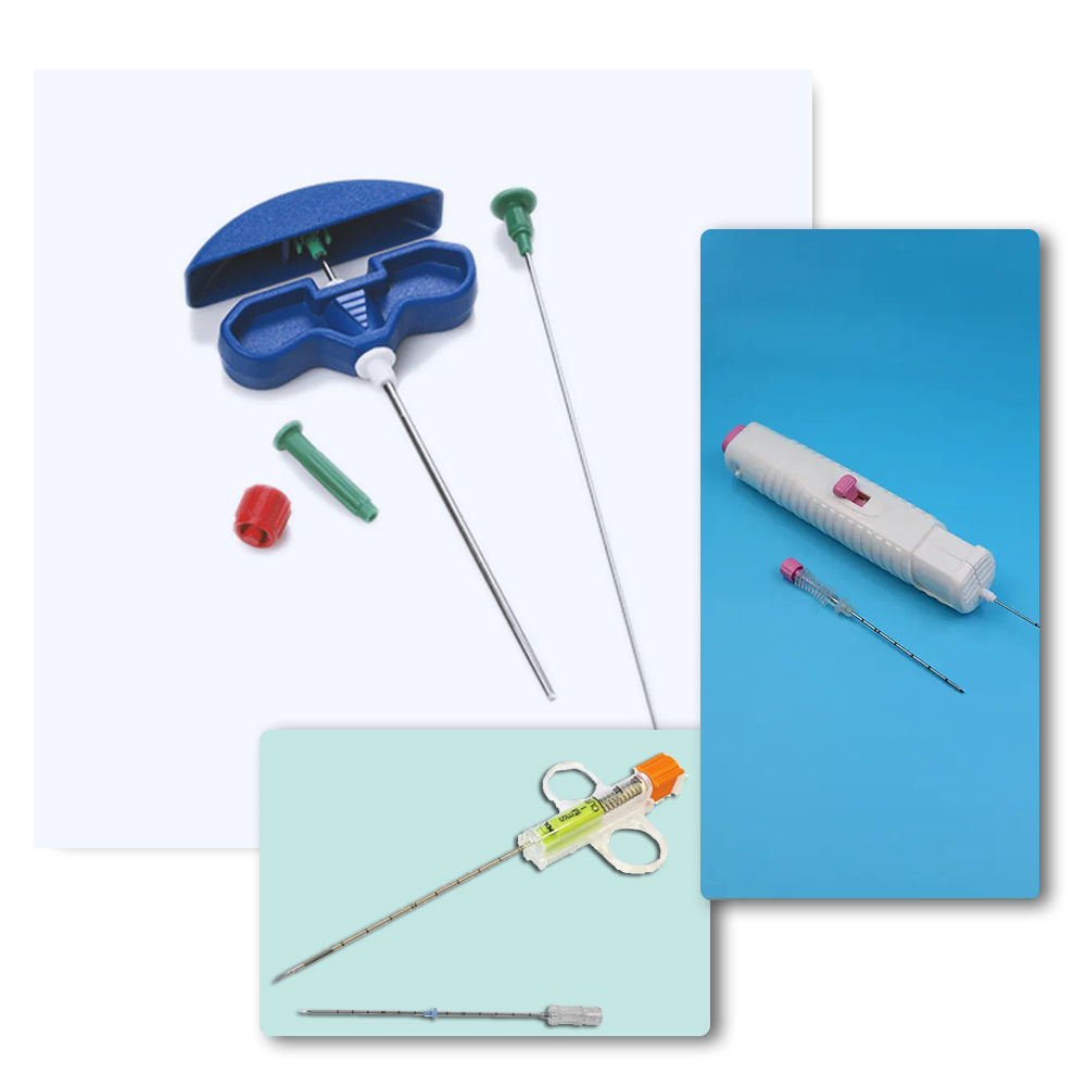 سوزن های بیوپسی و بررسی جامع و تخصصی انواع سوزن‌های نمونه‌برداری (Core Needle Biopsy) جهت تشخیص توده‌های پستان، کلیه، پروستات و کبد و ارائه برترین برندهای جهانی (Achieve, Bard, MDL) با مکانیزم‌های تمام اتوماتیک و نیمه اتوماتیک و سوزن بیوپسی و دقت میکرونی در نمونه‌برداری بافت نرم